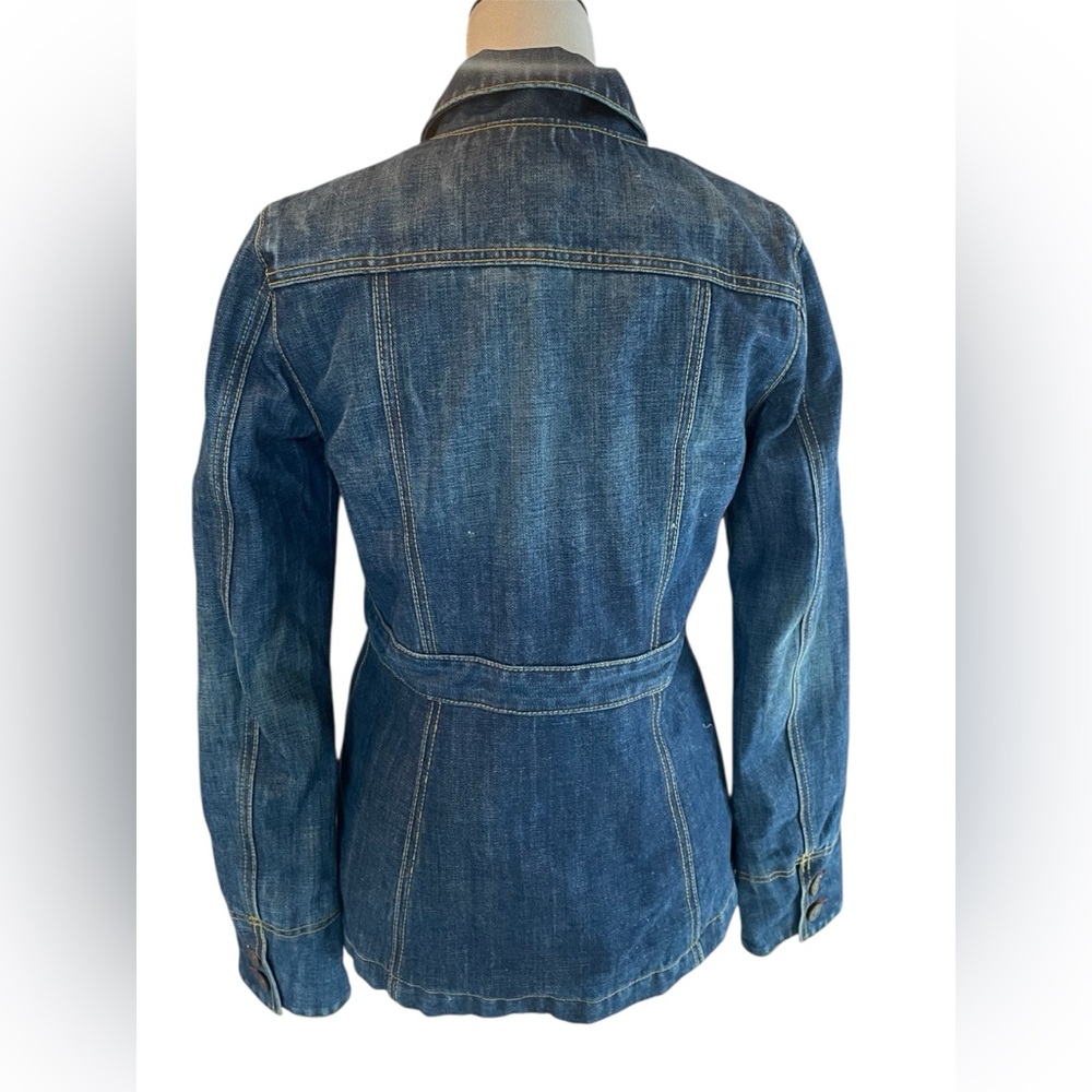 Y2K Earl Jeans Denim Utility Tailored Style Jacket - Picture 4 of 8